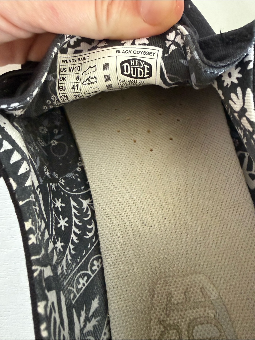 Hey Dude Women's Size 10 Wendy Basic Black Odyssey Slip On Canvas Shoes - Picture 7 of 7